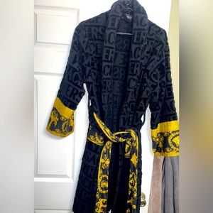 Versace Robe Black & Gold